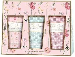 Kup Zestaw - Baylis & Harding Royale Garden Rose, Poppy & Vanilla Luxury Hand Treats Gift Set (h/cr/3x50ml)