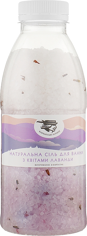 Naturalna sól do kąpieli z kwiatami lawendy - Historia Karpackiego — Zdjęcie N1