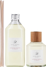 Zestaw - Acca Kappa Blooming Tuberose & Vanilla Gift Set (h/diffuser/250ml + h/diffuser/refill/500ml) — Zdjęcie N1