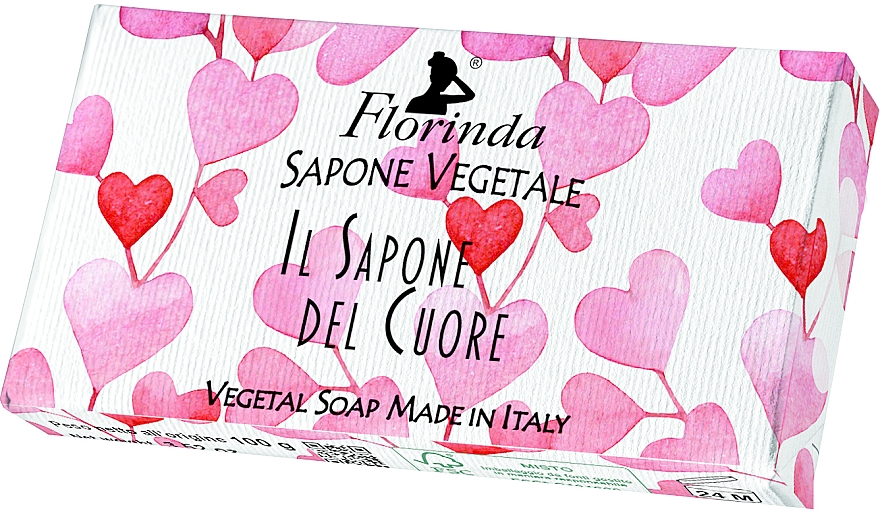 Naturalne mydło, gałązki serca - Florinda Vegetal Soap  — Zdjęcie N1