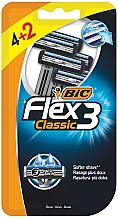Jednorazowe maszynki do golenia, 6 szt. - Bic Flex 3 Classic — Zdjęcie N1