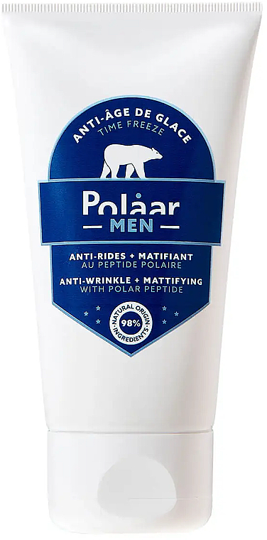 Przeciwzmarszczkowy krem matujący do twarzy dla mężczyzn - Polaar Men Time Freeze Anti-Wrinkle + Mattifying Cream