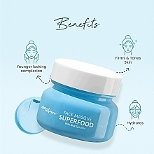 Maseczka do twarzy z niebieską spiruliną i skwalanem - Earth Rhythm Superfood Face Masque With Blue Spirulina & Squalane — Zdjęcie N3