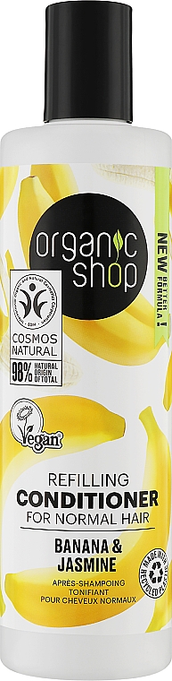 Odżywka do włosów Banan i jaśmin - Organic Shop Conditioner — Zdjęcie N1
