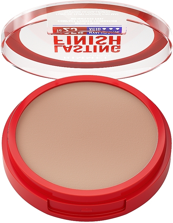 Matowy, kompaktowy puder do twarzy - Rimmel Lasting Finish Compact Powder Foundation — Zdjęcie N2