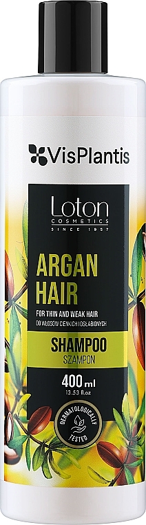 Szampon do włosów cienkich i osłabionych z olejem arganowym - Vis Plantis Loton Argan Hair Shampoo — Zdjęcie N1