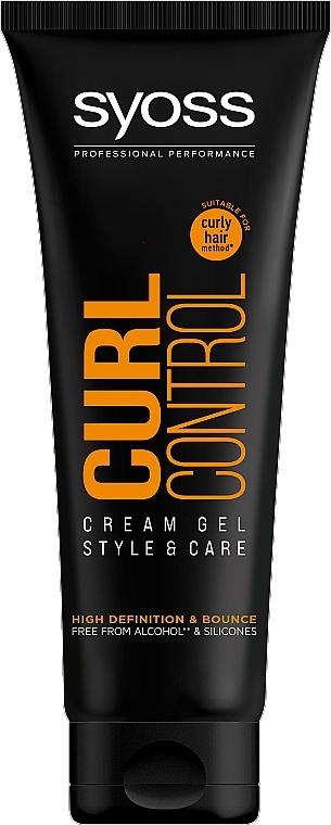 Kremowy żel do stylizacji włosów kręconych - Syoss Curl Control Cream Gel — Zdjęcie N1