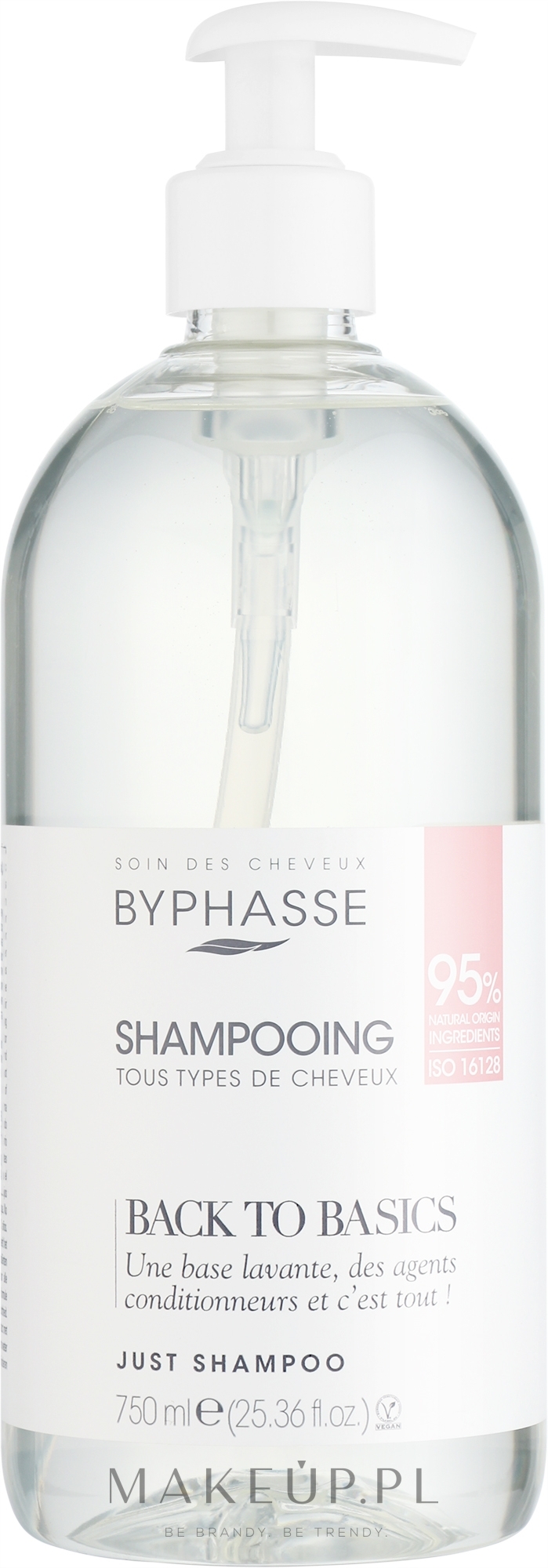 Szampon do codziennego stosowania - Byphasse Back to Basics Shampoo — Zdjęcie 750 ml
