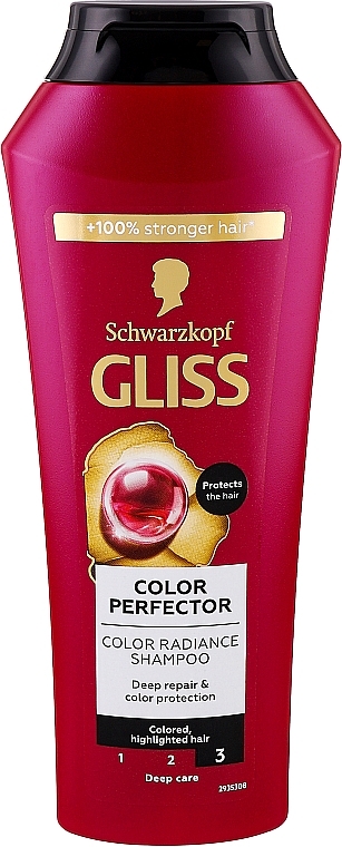 Szampon do włosów farbowanych i rozjaśnianych - Gliss Color Perfector Repair & Protect Shampoo
