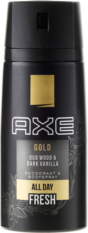 Dezodorant w sprayu dla mężczyzn - Axe Gold Oud Wood & Dark Vanilla Deodorant & Bodyspray — Zdjęcie N3