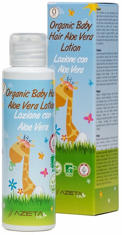 Organiczny balsam do włosów dla dzieci z aloesem - Azeta Bio Organic Baby Hair Aloe Vera Lotion — Zdjęcie N2