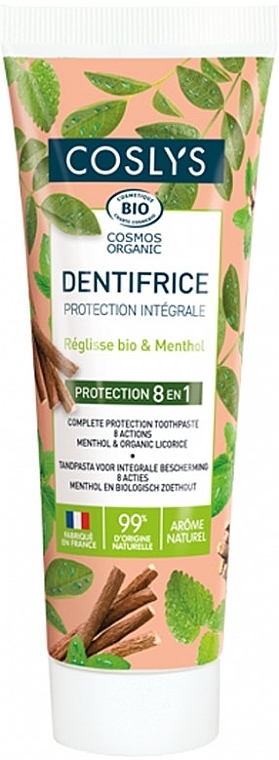 Organiczna pasta do zębów Pełna Ochrona - Coslys Integral Protection Toothpaste — Zdjęcie N1