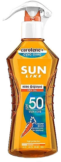 Suchy olejek do ciała z filtrem przeciwsłonecznym - Sun Like Dry Oil Spray SPF 50 New Formula — Zdjęcie N1