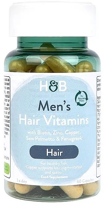 Suplement do pielęgnacji włosów dla mężczyzn - Holland & Barrett Men Hair Vitamins — Zdjęcie N1