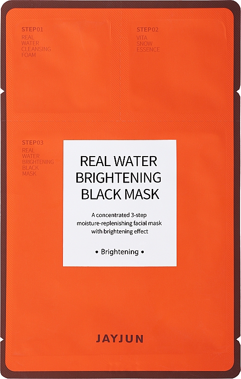 Rozświetlająca maseczka w płachcie do twarzy - Jayjun Real Water Brightening Black Mask