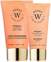 Zestaw - Warda Skin Glow Boost Vitamin C (f/cr/50ml + gel/serum/30ml) — Zdjęcie N1