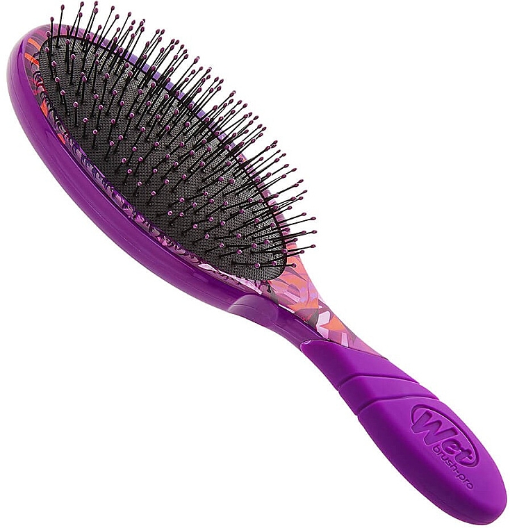 Szczotka do włosów - Wet Brush Pro Detangler Neon Summer Tropics Purple — Zdjęcie N3