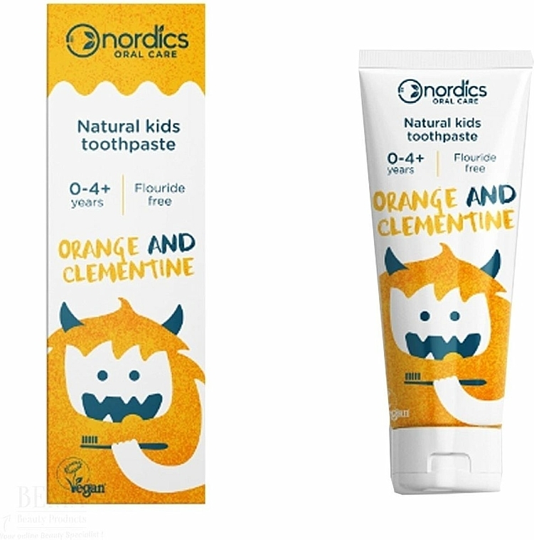 Pasta do zębów dla dzieci Pomarańcza i klementynka - Nordics Kids Orange Clementine Toothpaste — Zdjęcie N1