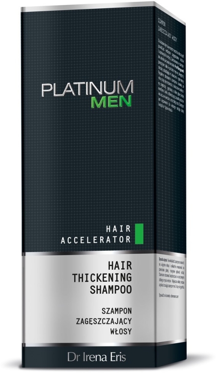 Szampon zagęszczający włosy - Dr Irena Eris Platinum Men Hair Accelerator Hair Thickening Shampoo — Zdjęcie N2