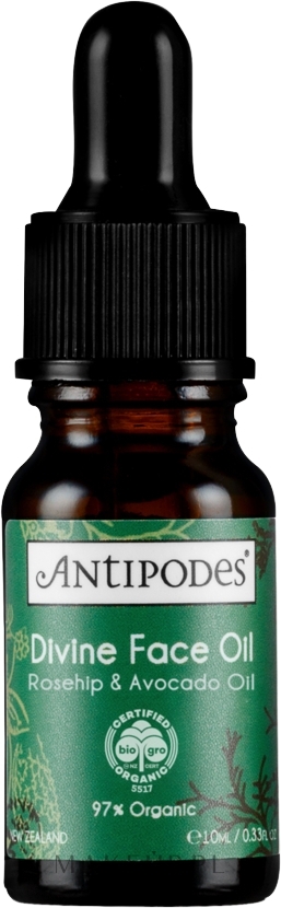 Olejek do twarzy Dzika róża i awokado - Antipodes Divine Avocado & Rosehip Face Oil — Zdjęcie 10 ml