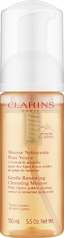 Pianka do mycia twarzy - Clarins Gentle Renewing Cleansing Mousse — Zdjęcie N1