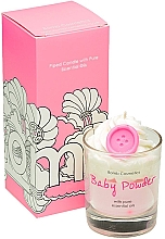 Kup Świeca zapachowa w szkle - Bomb Cosmetics Piped Candle Baby Powder