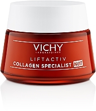 Kolagenowy krem do twarzy na noc - Vichy LiftActiv Collagen Specialist Night — Zdjęcie N1