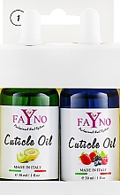 Kup Zestaw olejków do skórek №1 Melon+Mieszanka jagód - Fayno Cuticle Oil (oil/2x30ml)