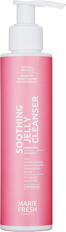 Łagodzący żel oczyszczający do skóry suchej i normalnej - Marie Fresh Cosmetics Soothing Jelly Cleanser