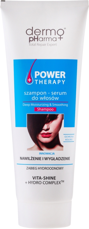 Szampon-serum do włosów Nawilżenie i wygładzenie - Dermo Pharma Power Therapy — Zdjęcie N1