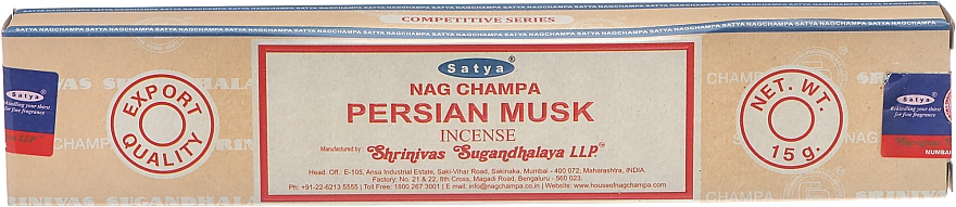 Kadzidła Piżmo perskie - Satya Persian Musk Incense
