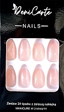 Tipsy migdałowe, 24 sztuki - Deni Carte Nails 7059 — Zdjęcie N1