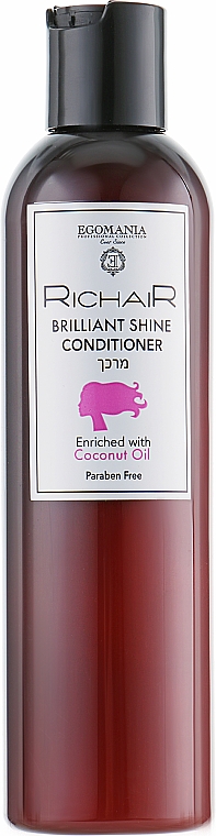 Odżywka z olejem kokosowym nadająca włosom blask - Egomania Richair Brilliant Shine Conditioner — Zdjęcie N1