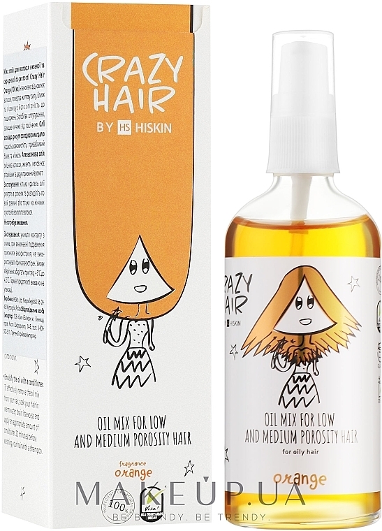 Mieszanka olejków do włosów o średniej i niskiej porowatości Orange - HiSkin Crazy Hair Orange Oil Mix For Low & Medium Porosity  — Zdjęcie N2