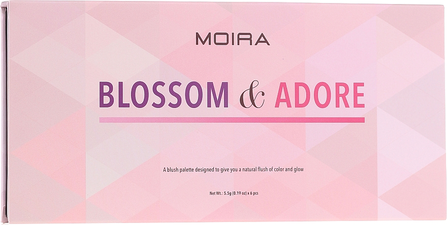 Paleta różów do twarzy - Moira Blossom & Adore Blush Palette — Zdjęcie N2