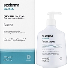 Oczyszczająca pianka do twarzy i ciała - SesDerma Laboratories Salises Foamy Soap-Free Cream — Zdjęcie N2