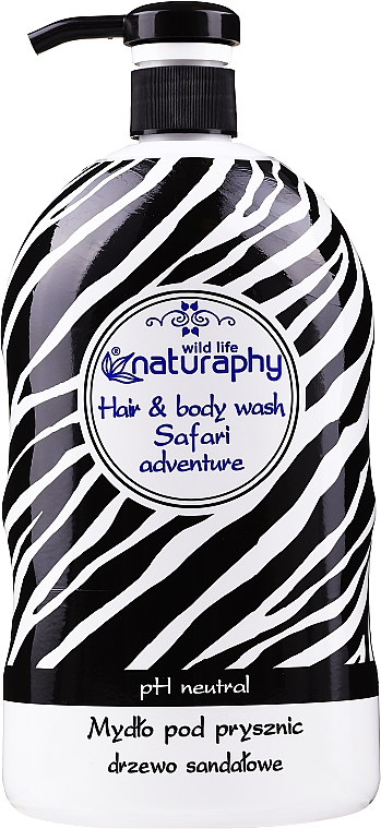 Mydło pod prysznic Drzewo sandałowe - Naturaphy Safari Adventure Hair & Body Wash — Zdjęcie N1