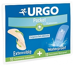 Kup Zestaw wodoodpornych i elastycznych plastrów 2 x 7,2 cm - Urgo Pocket Extensible + Waterproof