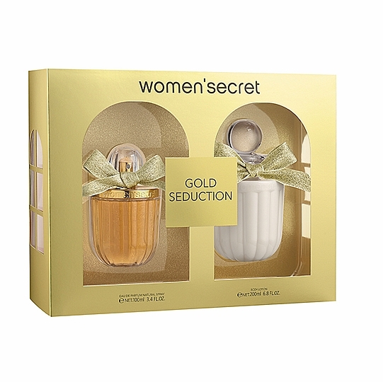 Women Secret Gold Seduction - Zestaw (edp/100ml + b/lot/200ml) — Zdjęcie N1