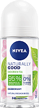 Dezodorant w kulce Zielona herbata - Nivea Naturally Good Deodorant Roll-on Bio Green Tea — Zdjęcie N1