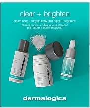 Kup Zestaw - Dermalogica Clear & Brighten Kit (microf/30ml + cl/gel/50ml + serum/10ml)