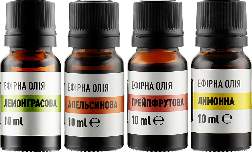 Zestaw olejków eterycznych Soczyste Cytrusy - Flora Secret (oil/4x10ml) — Zdjęcie N2