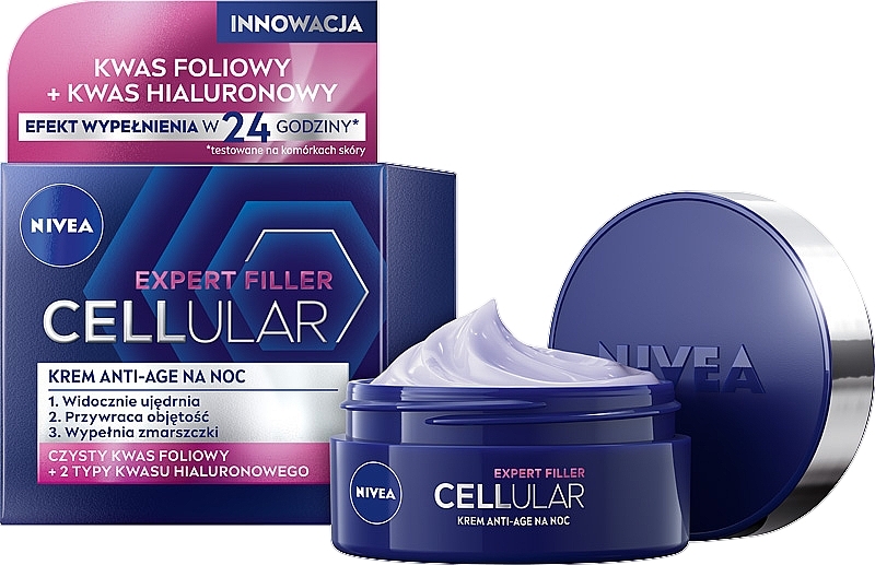 Krem do twarzy na noc - NIVEA Cellular Filler Elasticity Reshape Night Cream — Zdjęcie N2