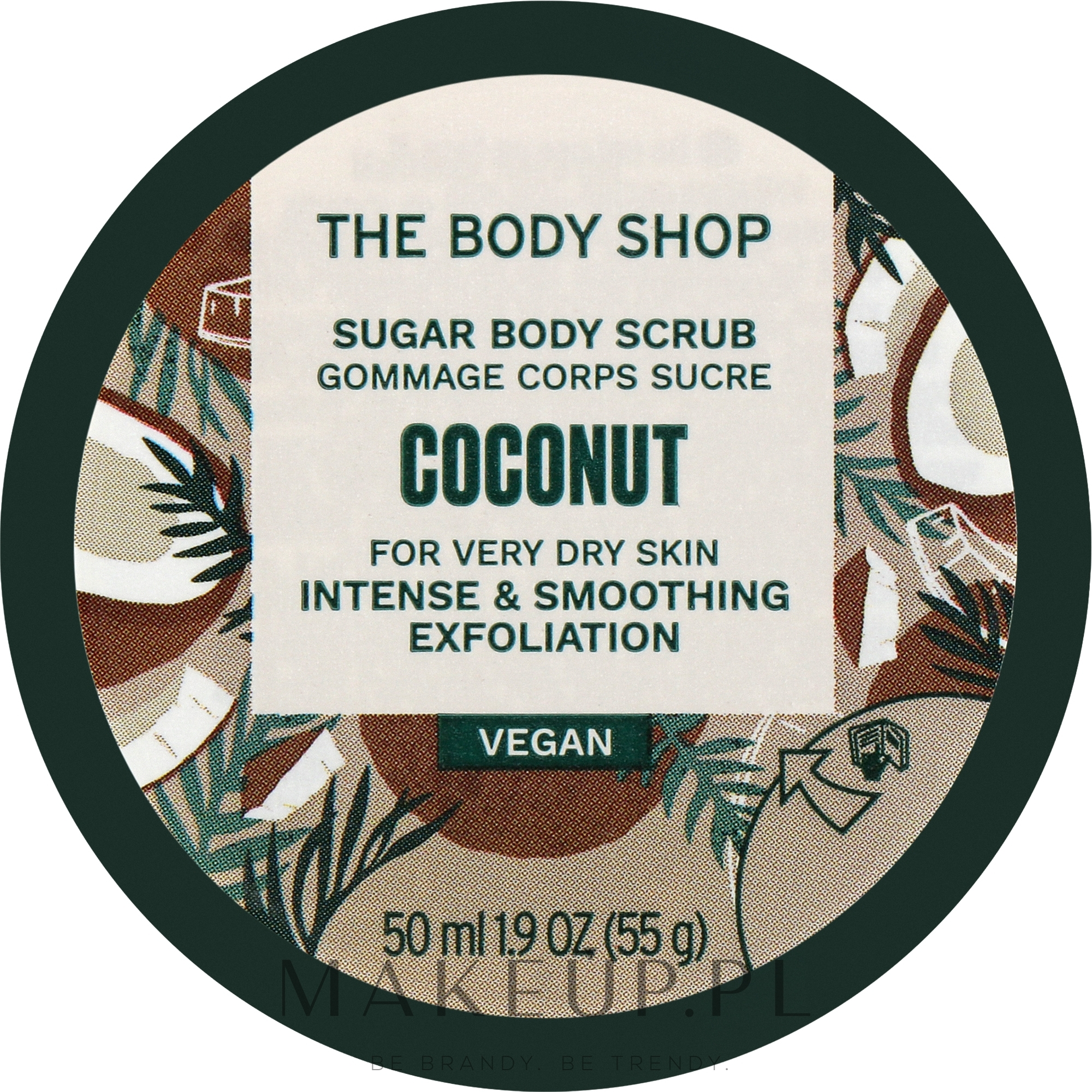 Peeling do ciała Kokos - The Body Shop Coconut Exfoliating Cream Body Scrub — Zdjęcie 50 ml