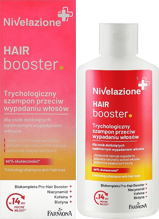 Trychologiczny szampon przeciw wypadaniu włosów - Farmona Nivelazione Hair Booster Trichological Anti-Hair Loss Shampoo — Zdjęcie N2
