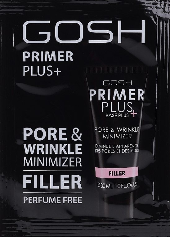 PREZENT! Wygładzająca baza pod makijaż - Gosh Copenhagen Primer Plus+ Pore & Wrinkle Minimizer (próbka) — Zdjęcie N1