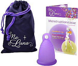 Kubeczek menstruacyjny, rozmiar M, fioletowy - MeLuna Classic Menstrual Cup  — Zdjęcie N2