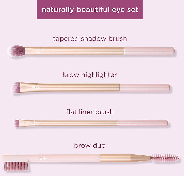 Zestaw pędzli do makijażu oczu - Real Techniques Naturally Beautiful Eye Makeup Brush Kit — Zdjęcie N3