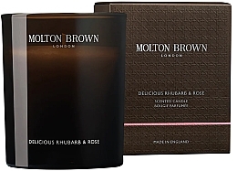 Kup Molton Brown Delicious Rhubarb & Rose Scented Candle - Świeca zapachowa