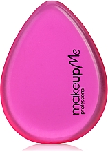 Silikonowa gąbka do makijażu w kształcie łzy, różowa - Make Up Me Siliconepro — Zdjęcie N1